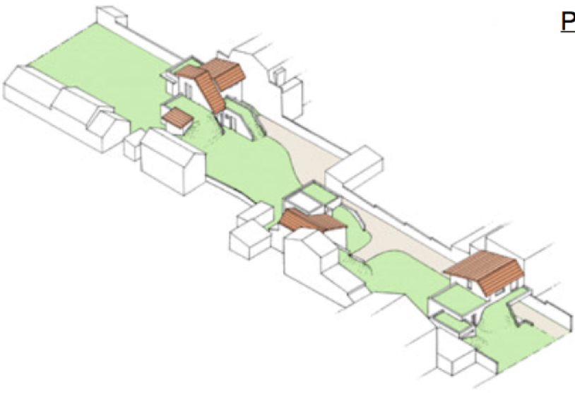 3 Maisons Bioclimatiques Fontenay-sous-Bois Plan Axonométrique